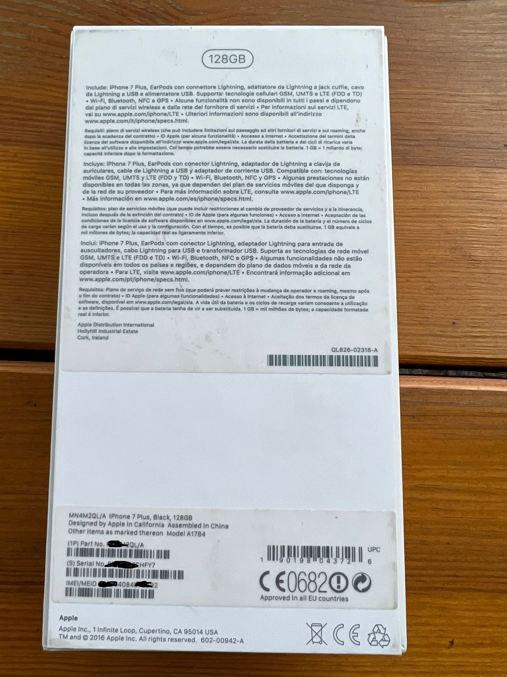 iPhone 7 plus 128 GB i IPhone XS Max 256 GB