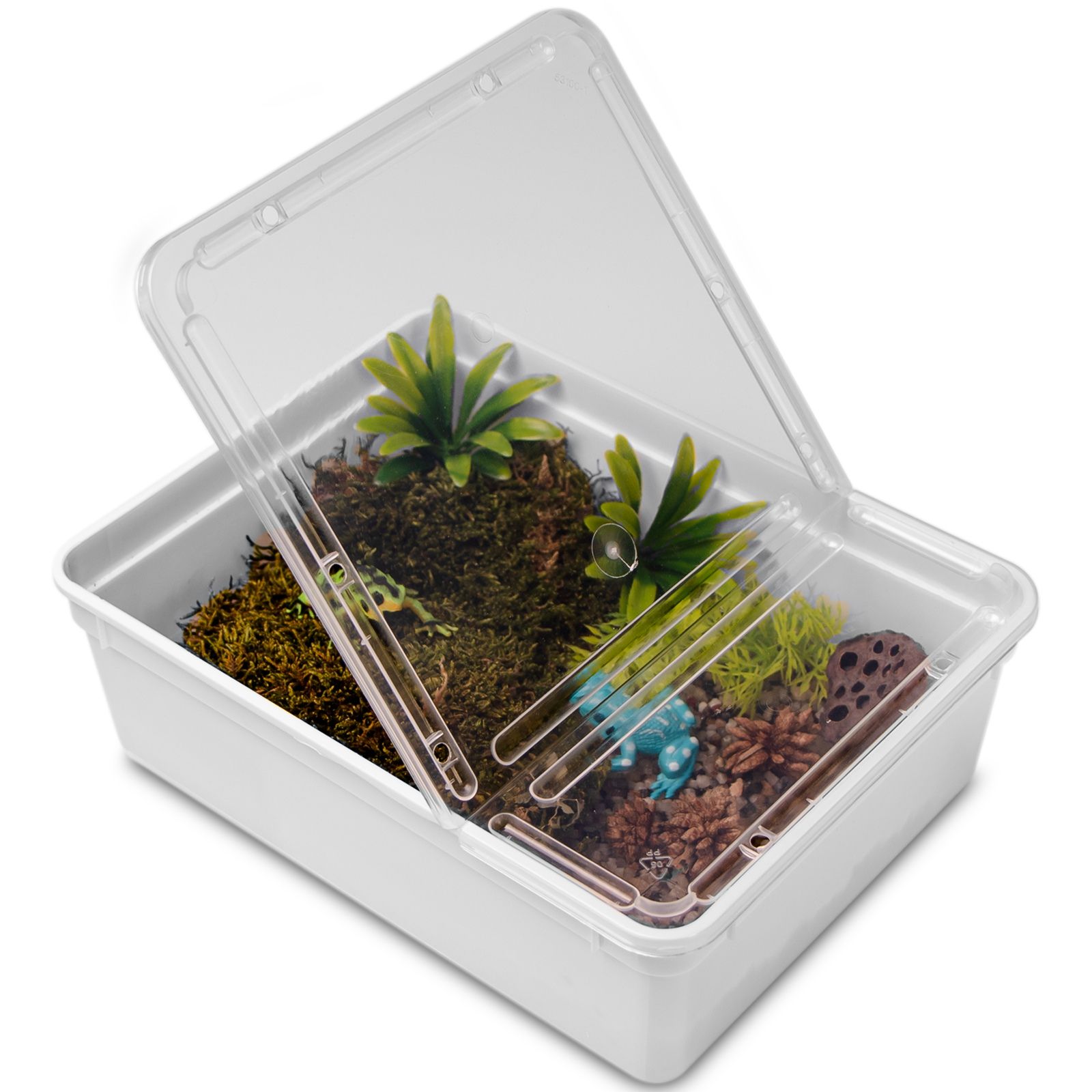 Terrario Reptiland White 25X19X7,5Cm - Białe Terrarium Faunarium