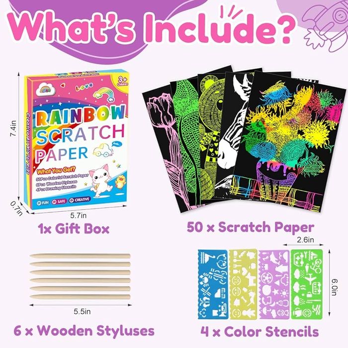 Набор для творчества / рисование / scratch book