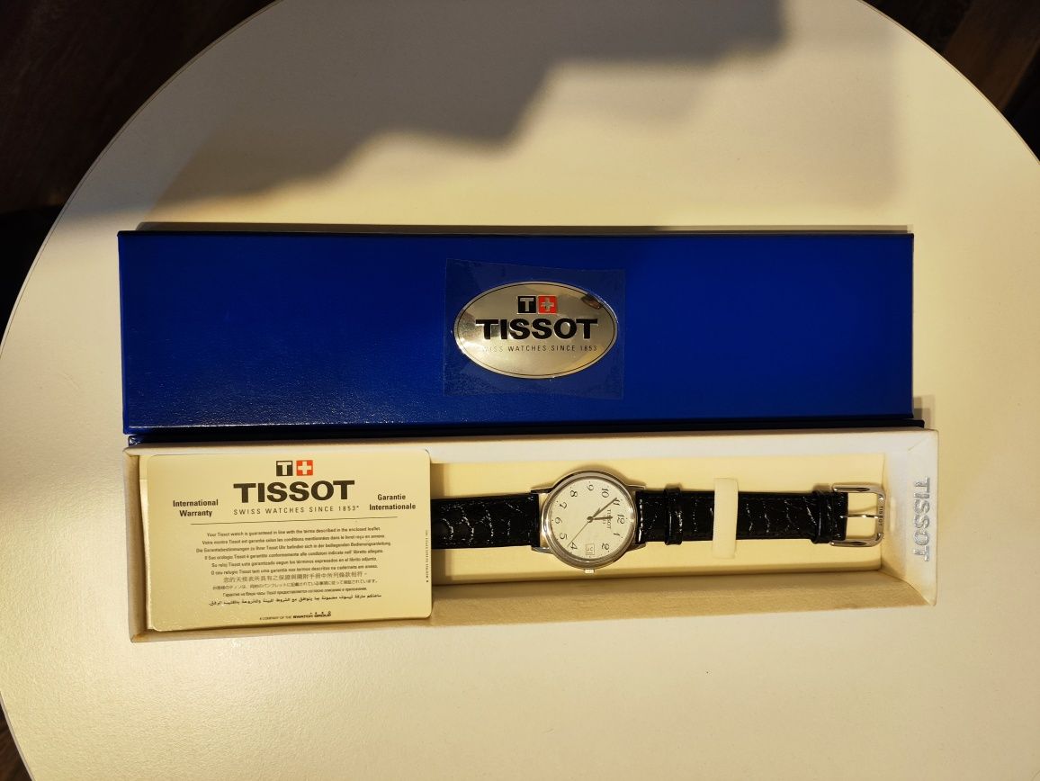 Zegarek szwajcarski Tissot elegancki skórzany nowy