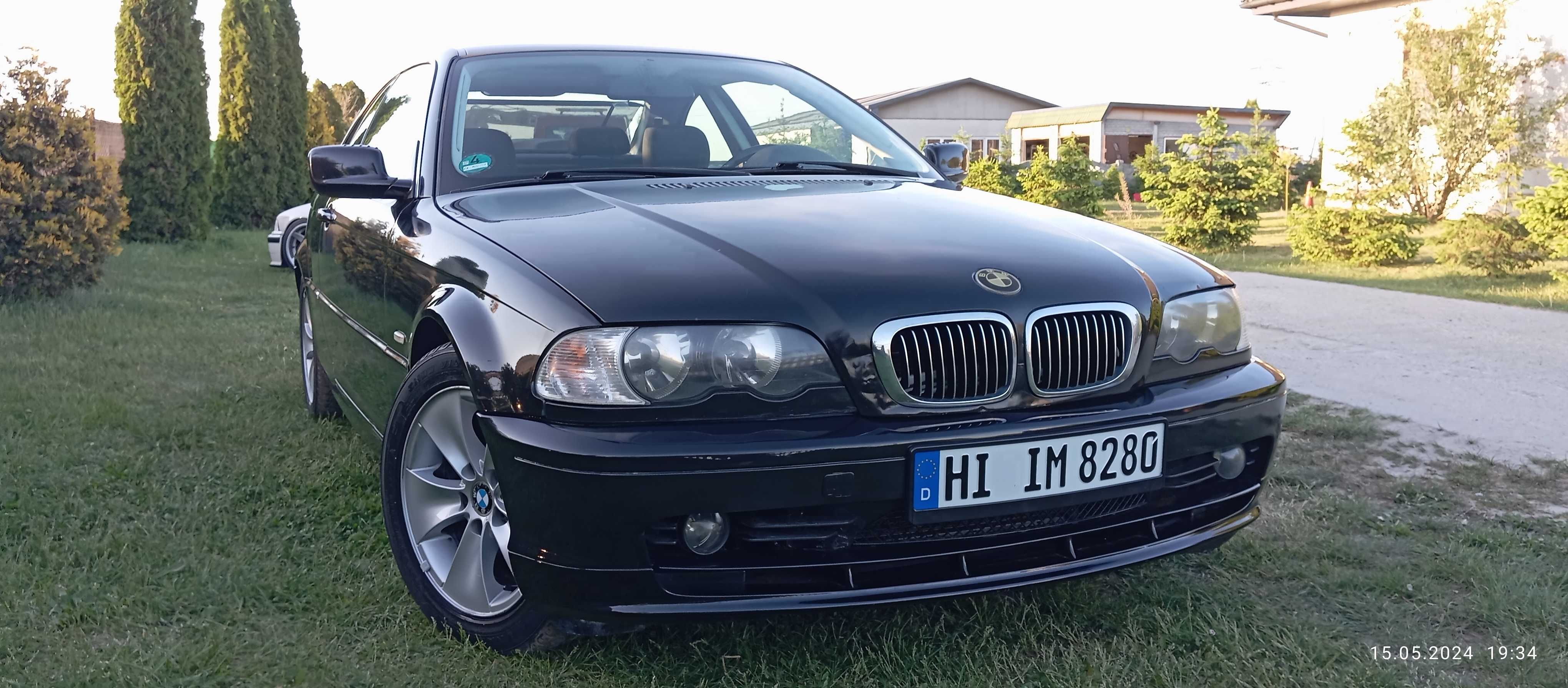 BMW E46 coupe czarna benzyna