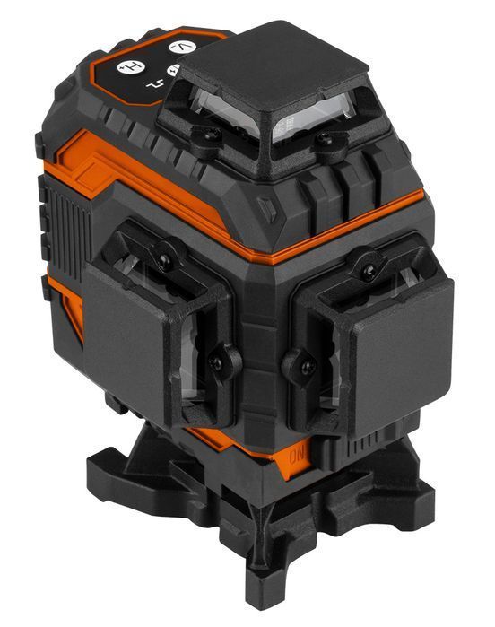 Laser 3D, 16 Linii, Zielony, Walizka, Tarcza, Magnetyczny Uchwyt, Ład.
