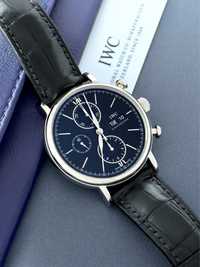 IWC Portofino Chronograph IW391002 Black Dial Day Date 42mm