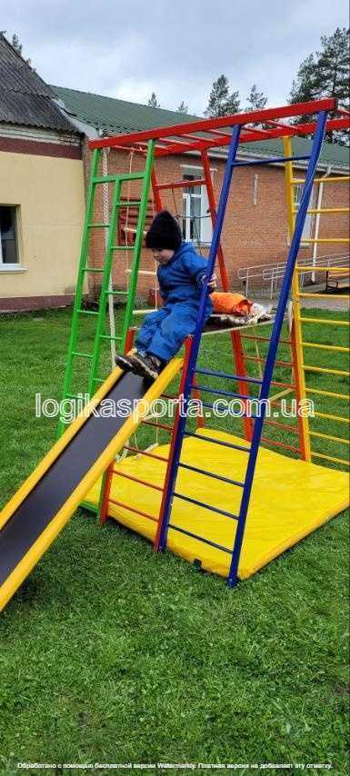 Игровая детская площадка 1,5- 2 м, Спортивный комплекс, Горка, качели