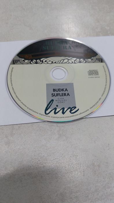 Budka suflera. Cień wielkiej góry. Live. CD. Brak opakowania