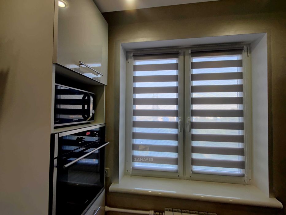 Тканевые ролеты двойные. Жалюзи день ночь, римские, рулонные шторы