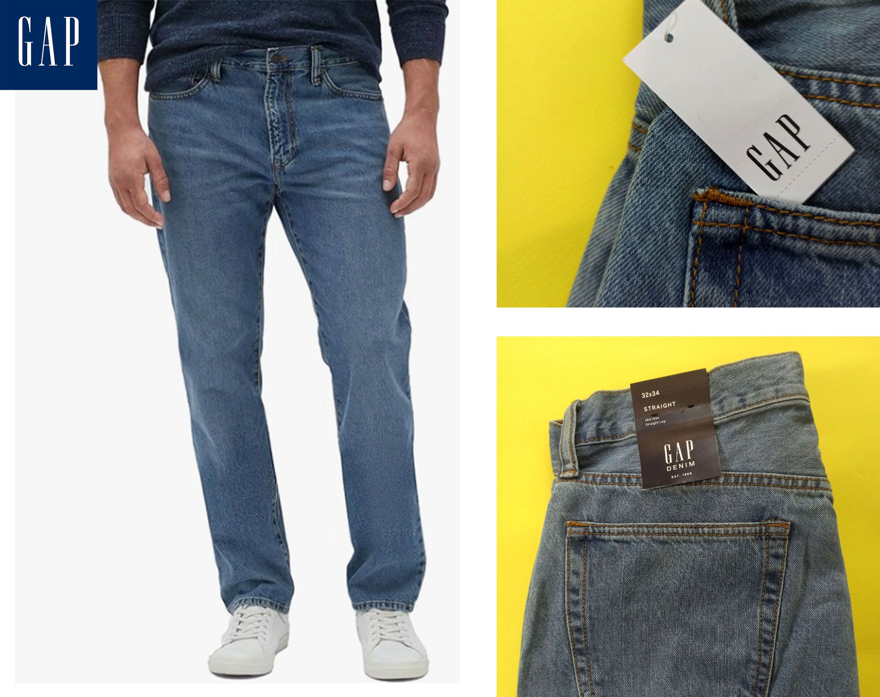 Чоловічі класичні джинси GAP Straight Fit 32, 40 розмір