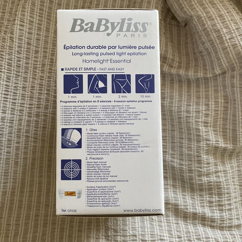 Depilator laserowy nowy Babyliss Paris