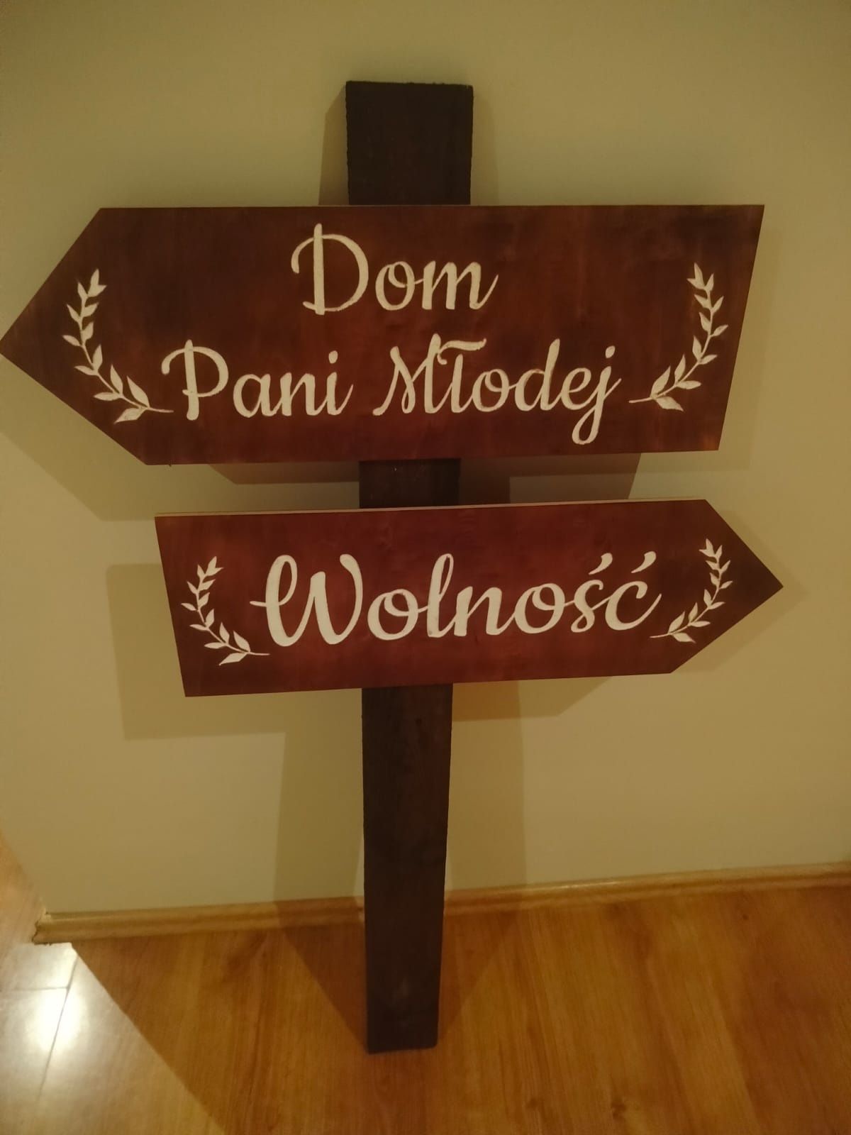 Drogowskazy ślub dom Pani młodej dom pana młodego