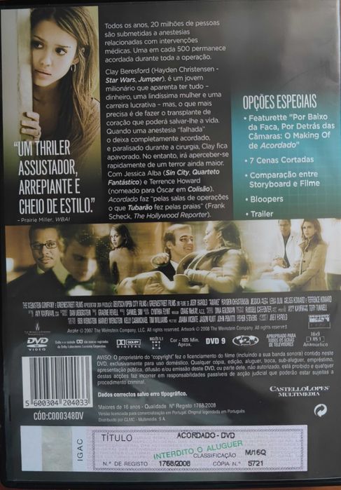 DVD   Acordado - Thriller
