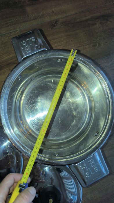 Garnki, 6L 3L i 1L, niemieckie, gruba stal nierdzewna, każda kuchenka