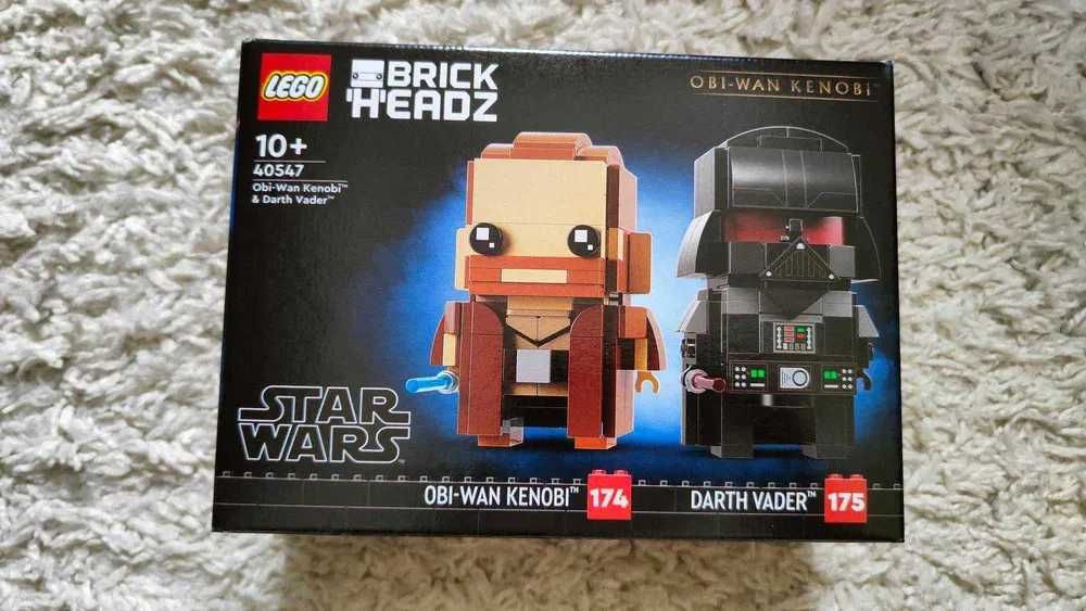 Nowe Klocki LEGO BrickHeadz 40547 Obi-Wan Kenobi i Darth Vader
