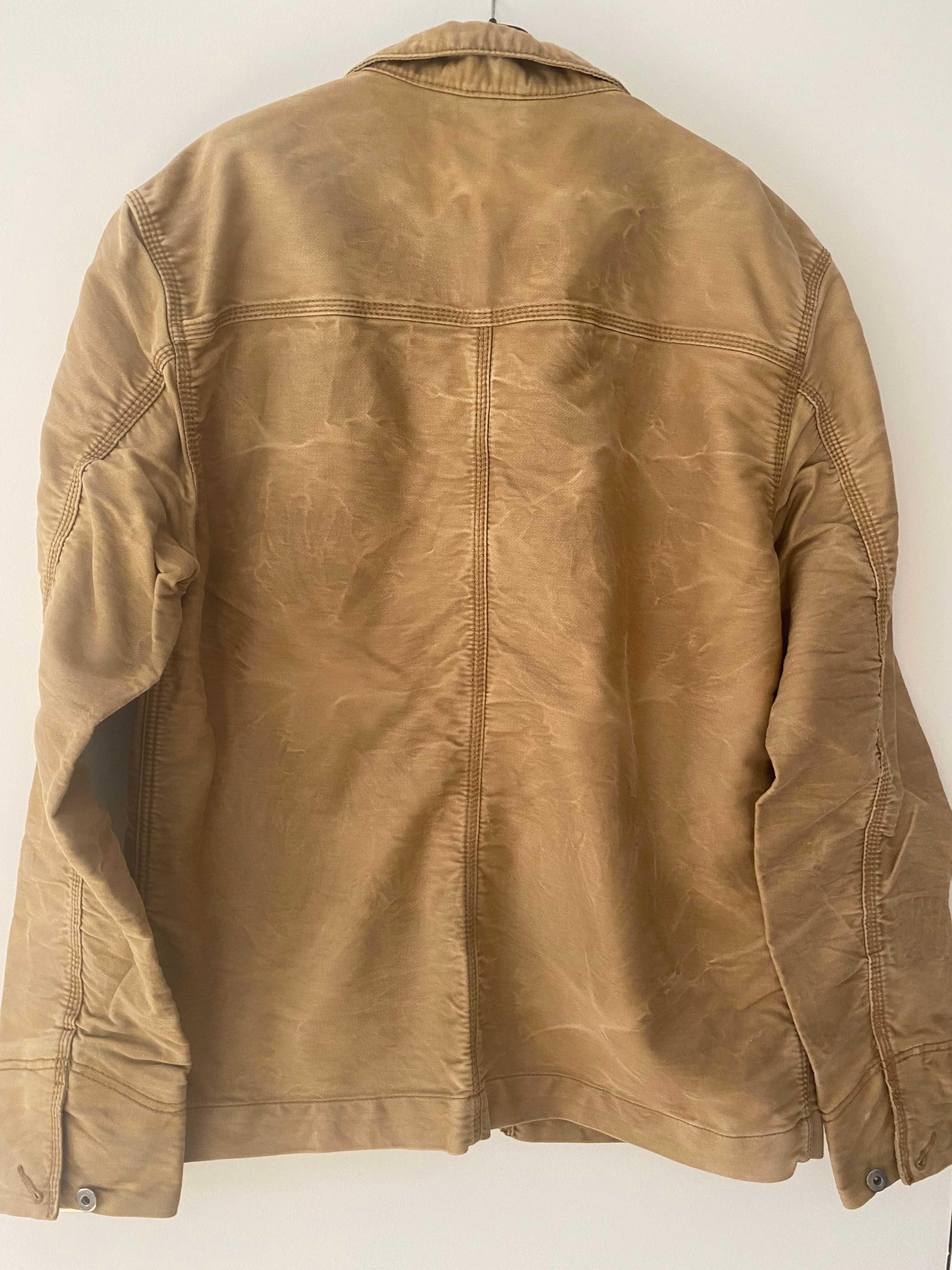 Młodzieżowa kurtka- 100% bawełna H&M + koszula C&A