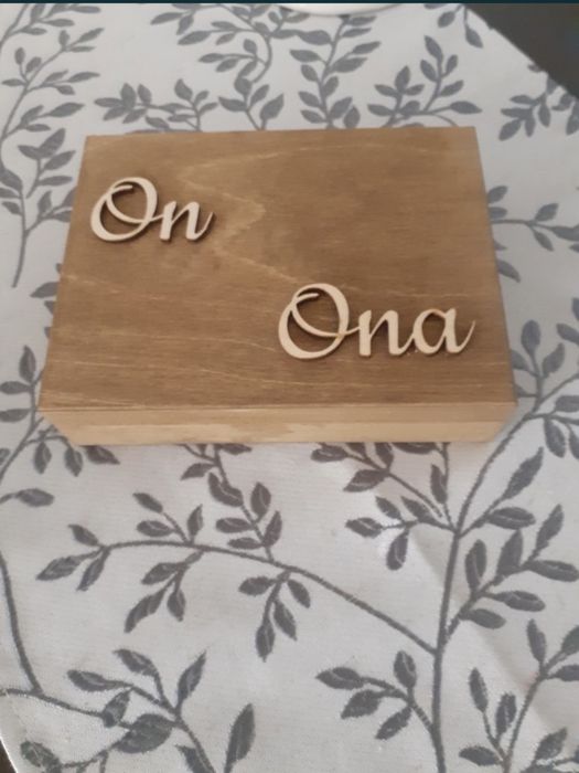 Pudełeczko na obrączki do ślubu