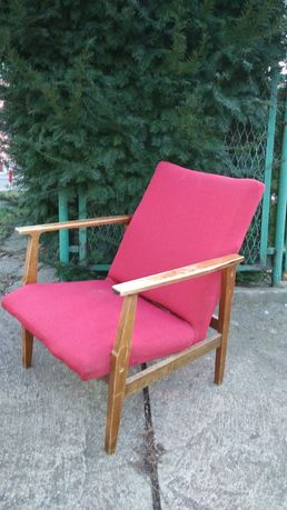 Fotel vintage Głuchołazy z PRL