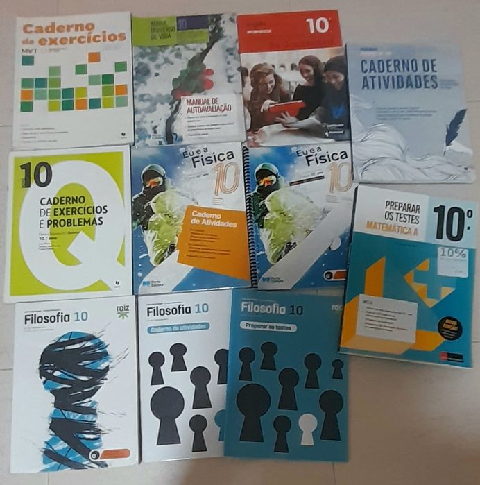 Livros /cadernos actividades 10° 11° 12° anos novos