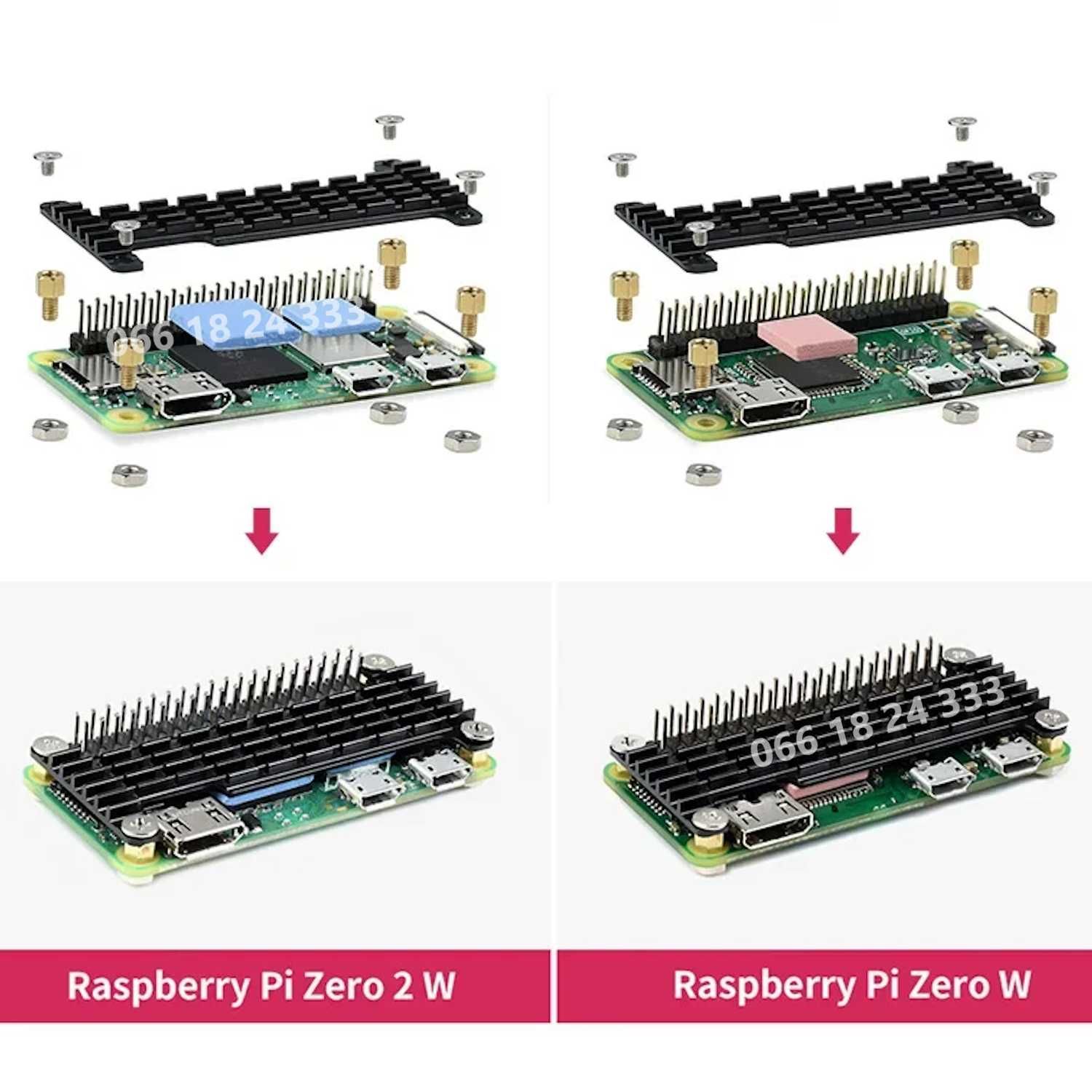 Компактний алюмінієвий радіатор для Raspberry Pi Zero / Zero 2 W