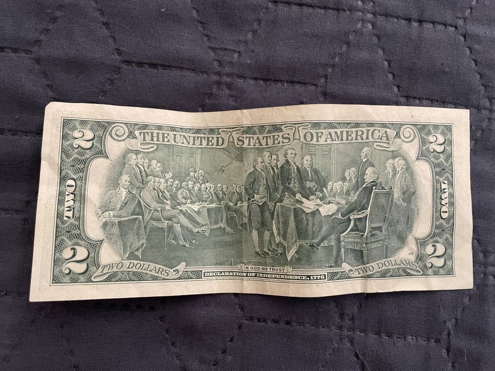 Банкнота 2 долара 1976 року