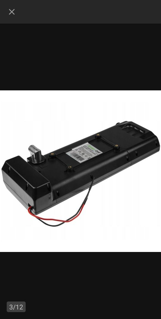 Bateria do Rowera Elekytycznego 36V E-BIKE 12AH 432WH Na Bagażnik