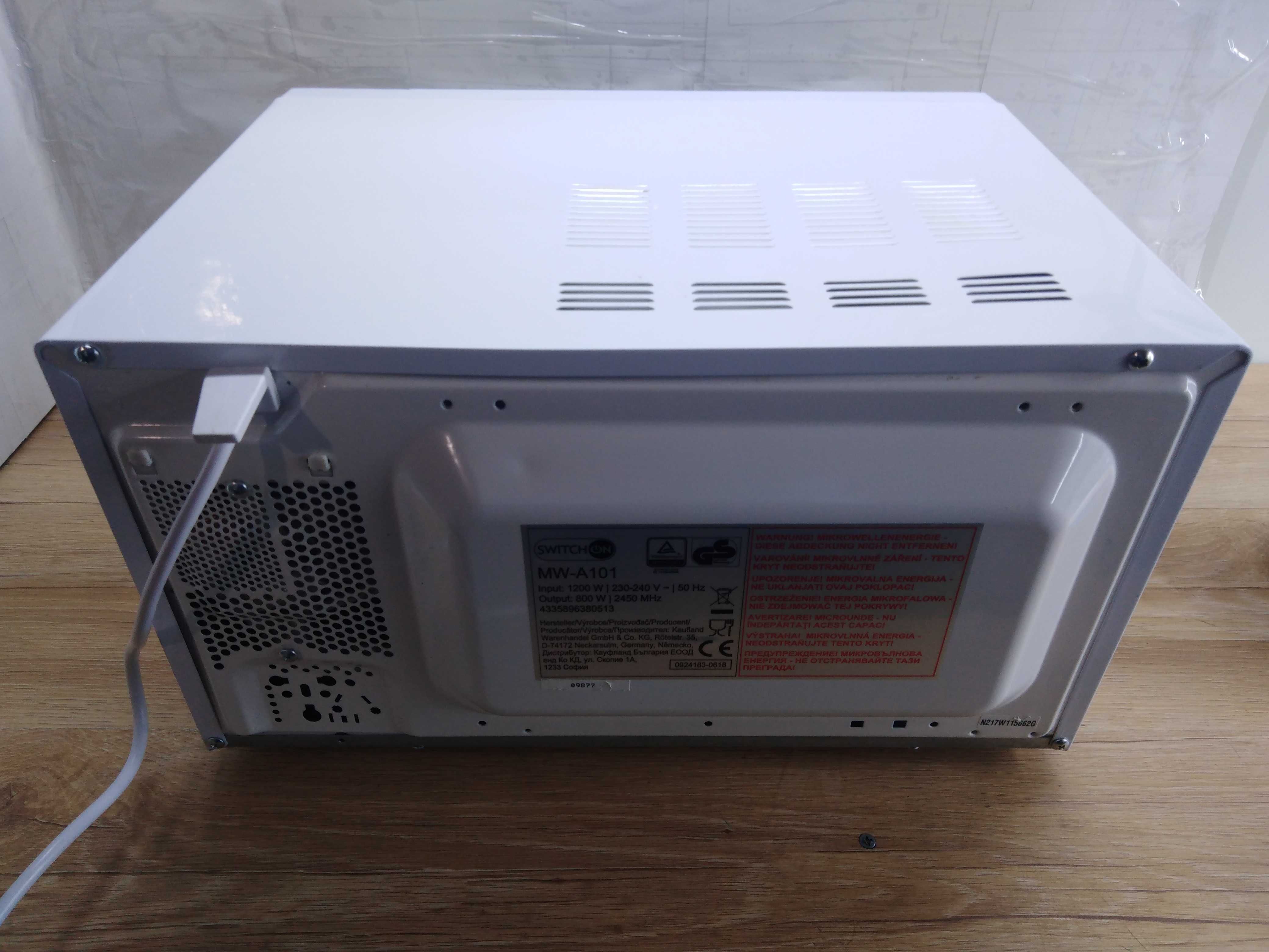 Mikrofala Kuchenna 20L Kolor Biały 800 Watt Super Stan