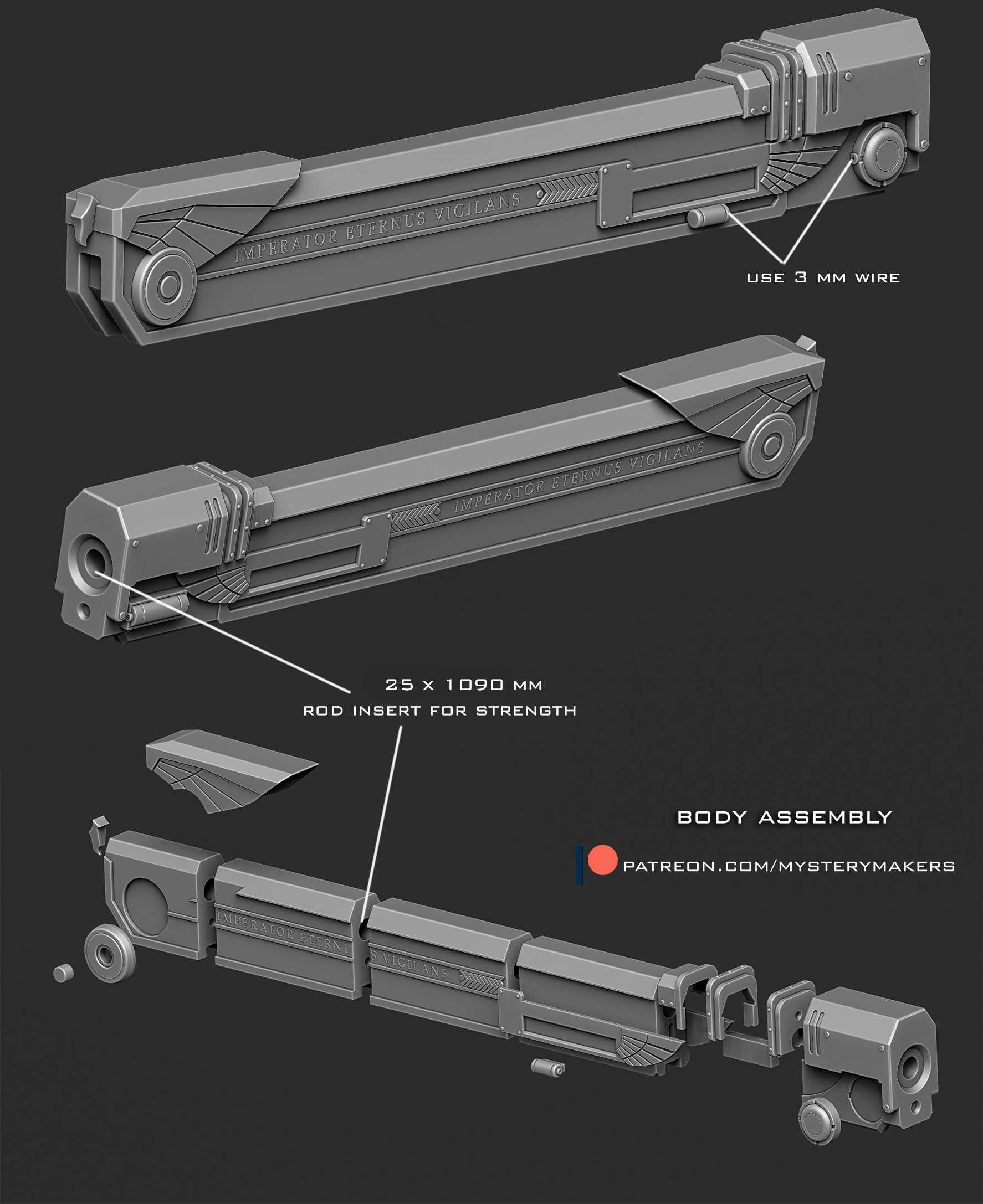 Imperial Chainsword - Warhammer 40k 1:1