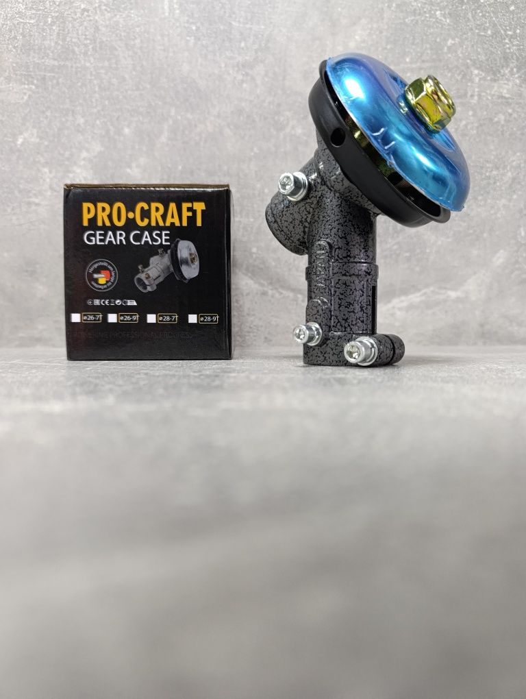 Редуктор нижній Procraft -7 зубців d26мм . мотокоса/тример