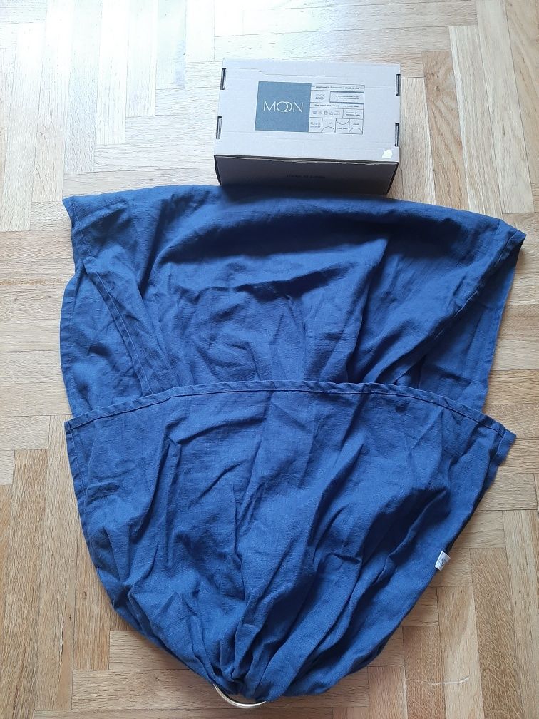 Nowa lniana chusta kółkowa Moon Sling