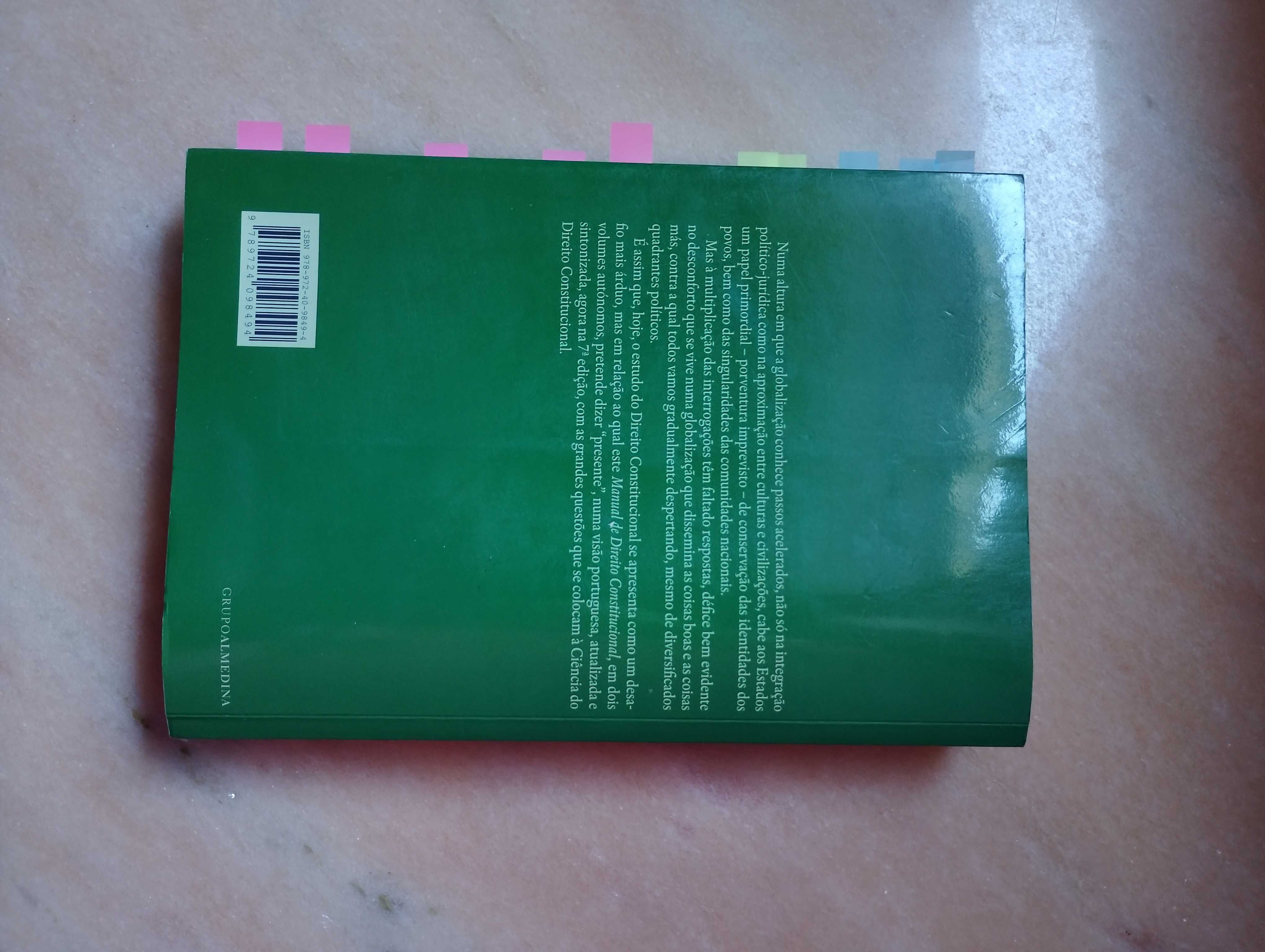 Manual de Direito Constitucional I – Jorge Bacelar Gouveia