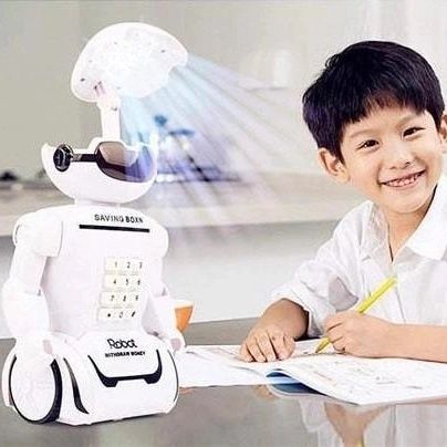 Електронна дитяча скарбничка - сейф з кодовим замком та купюроприймаче