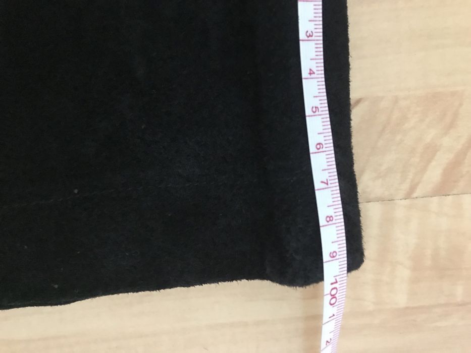 Czarne damskie spodnie ze skóry, skórzane, rozm 44, na podszewce.