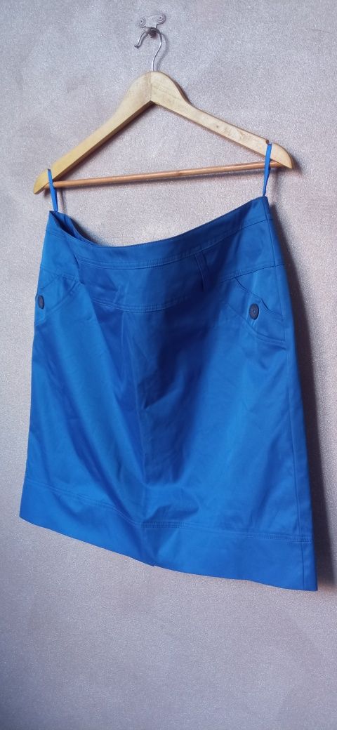 ALICJA Spódnica nowa niebieska L/XL 95% Bawełna