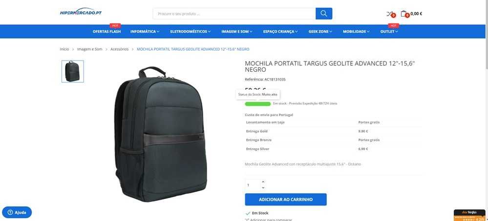Mochila Azul Targus para Portátil (1187)