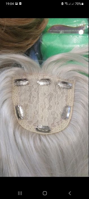 Полупарик(накладка) из натурального  славянского волоса