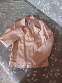 Куртка з екошкіри бу ніжно-рожевого кольору бу
