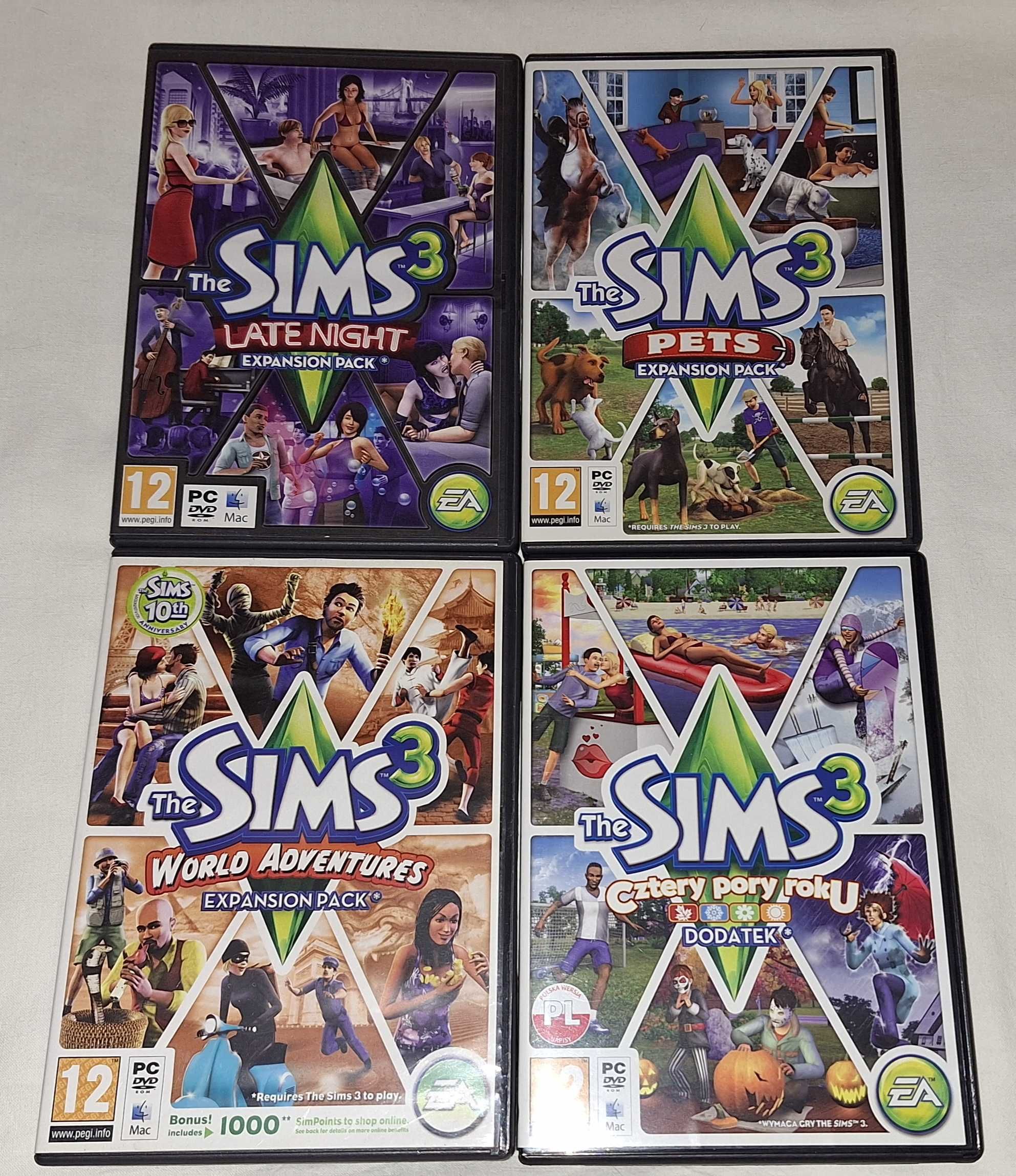 Sims 3 PC oraz dodatki + gratis sims 4