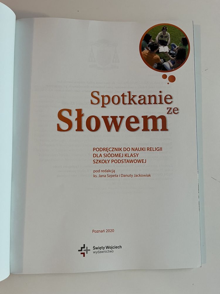 Podręcznik z religii. Klasa 7 Spotkanie ze Slowem.