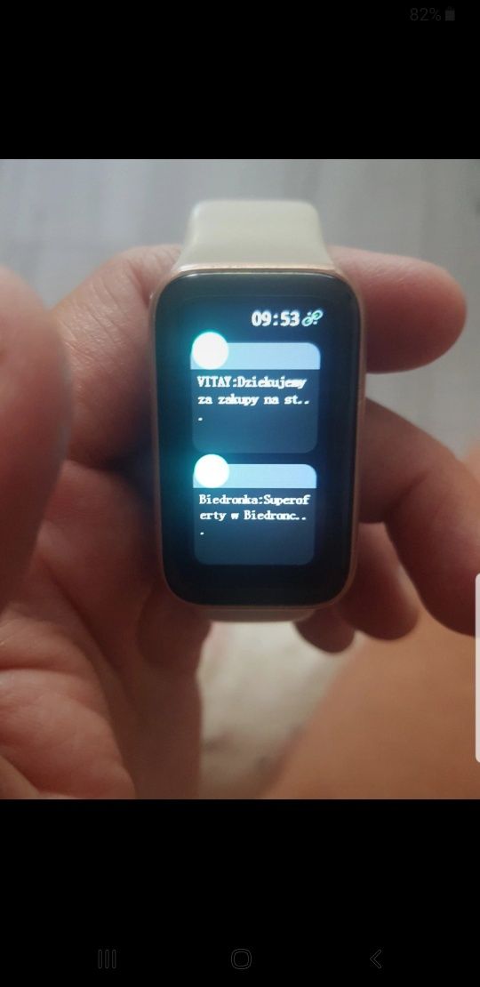 Nowy smartwach 2 bransoletki polskie menu