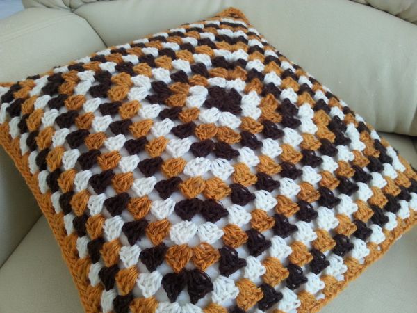 Poszewka na jasiek poduszkę szydełko handmade