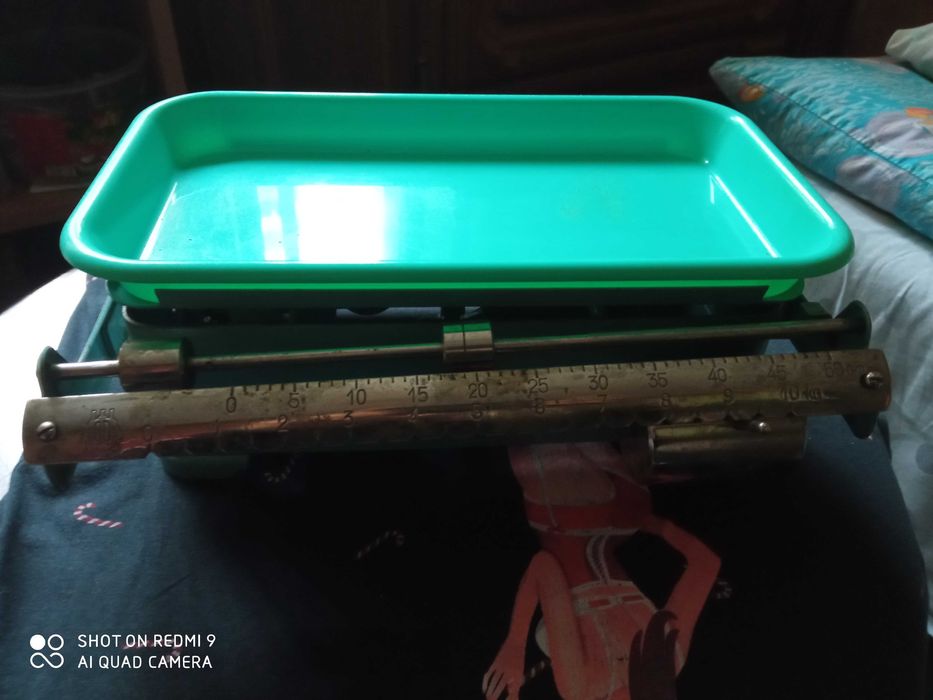 Waga Zabytkowa PRL/metalowa do 10 kg Bez odważnikowa