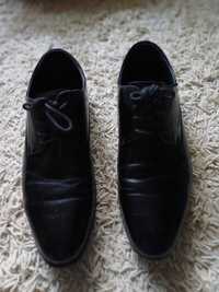 Eleganckie buty męskie,czarne- 43 - dł.podeszwy - 30,5cm - 35 zł