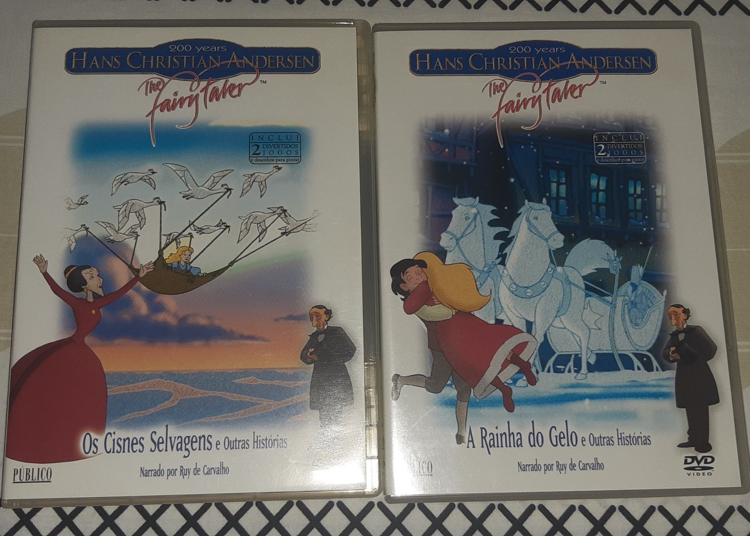 Coleção 8 DVDs infantis Contos de Hans Christian Andersen