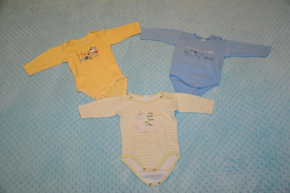 Zestaw dla chłopaka pajace śpiochy body r. 74 cm TupTup F&F