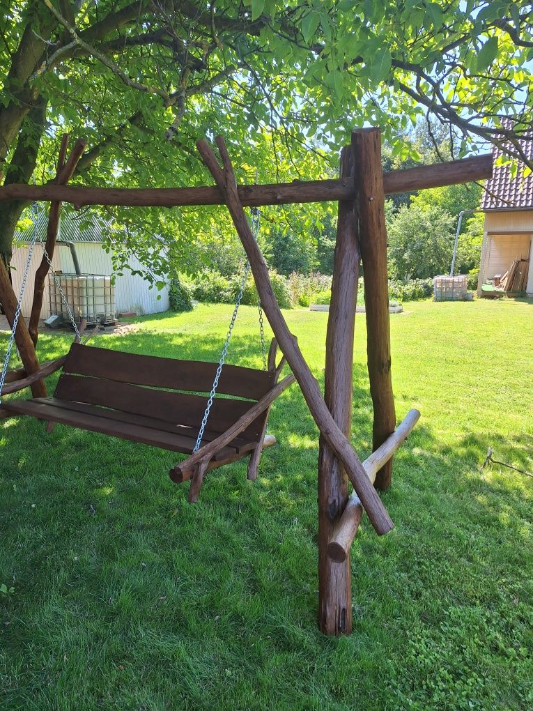 Huśtawka ogrodowa Dębowa.