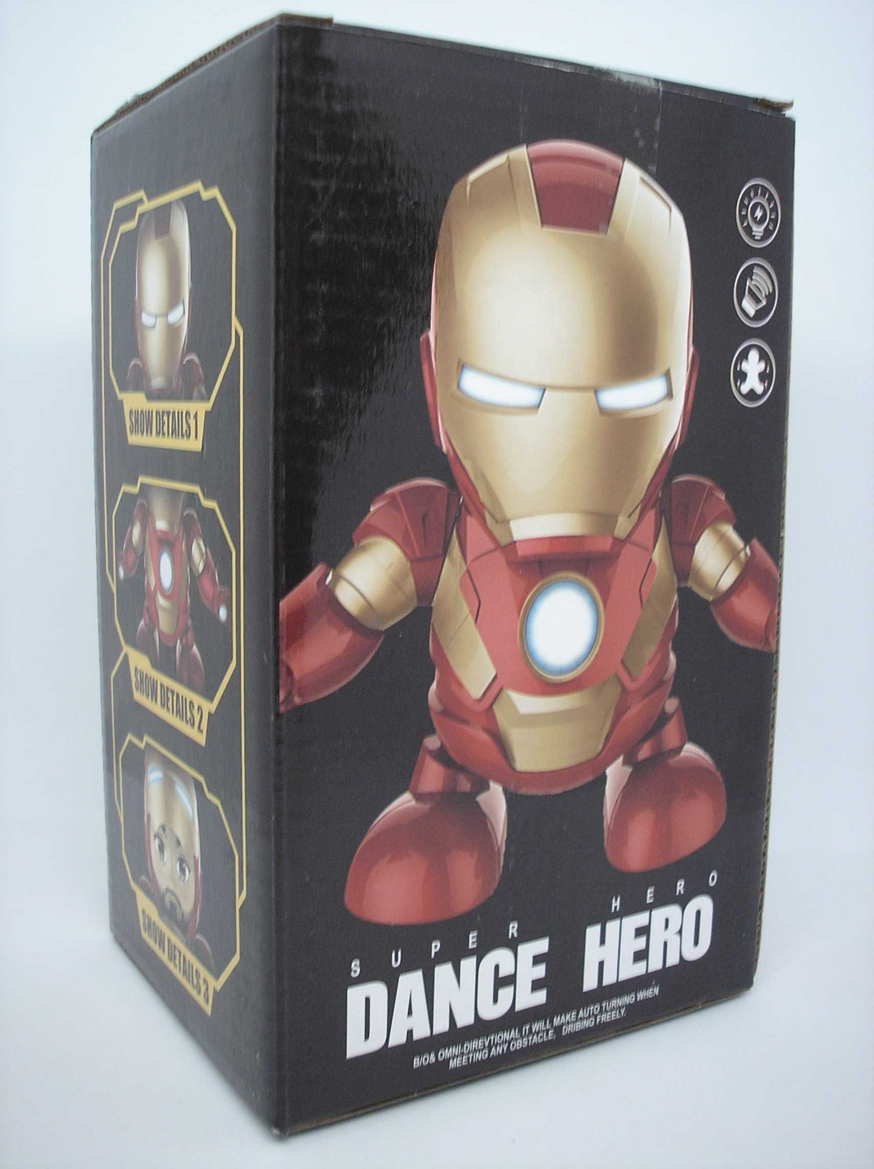 Робот железный человек танцующий интерактивная светящаяся игрушка