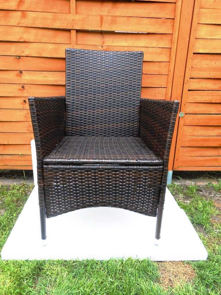 Rattan briun - krzesło ogrodowe elementy siedzisko-podstawa kpl.