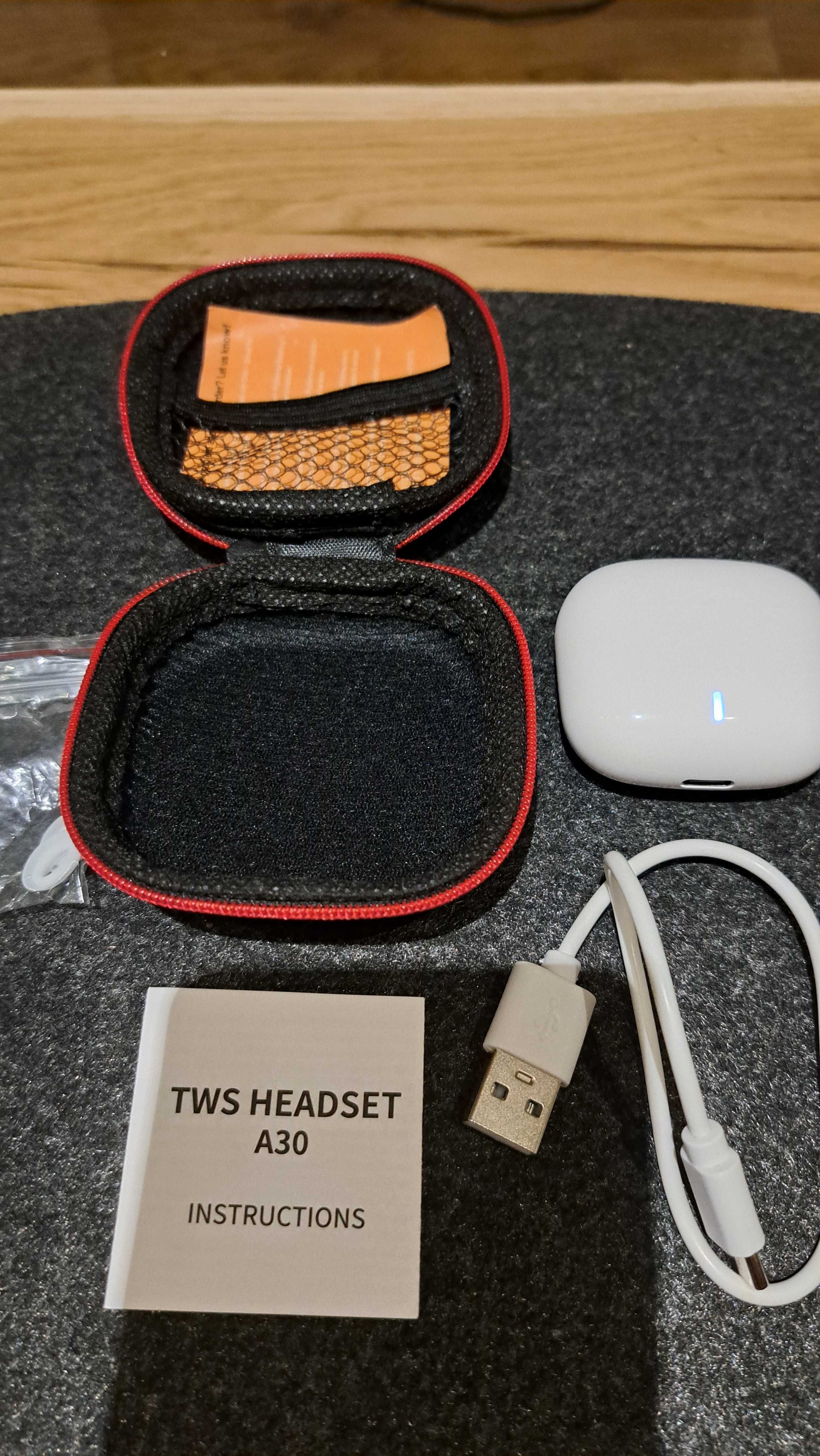 Słuchawki bezprzewodowe douszne TWS HEADSET A30