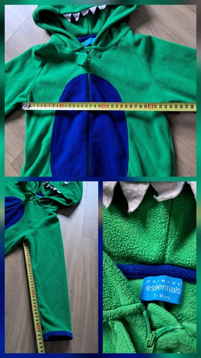 Stworek potworek dinozaur strój przebranie kombinezon 122-128