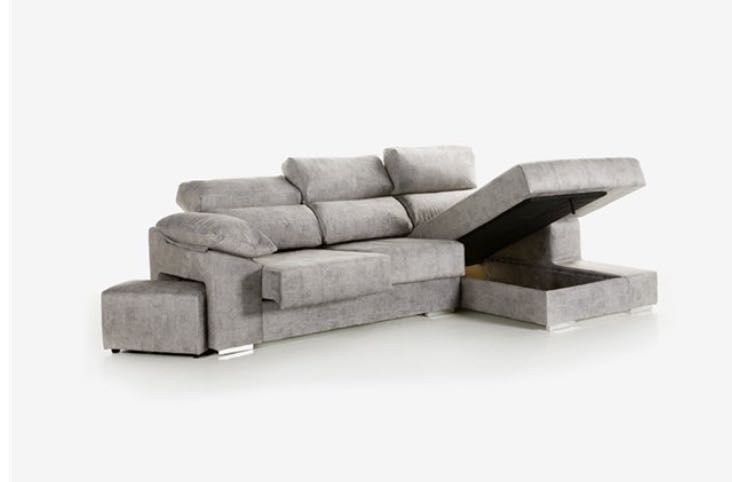 Sofá de Luxo com Chaise Longe