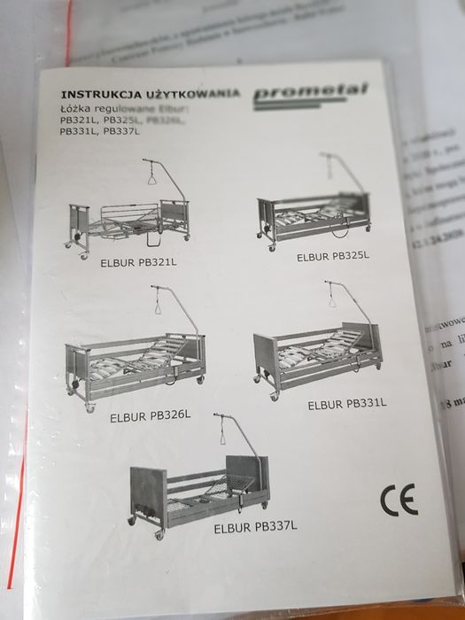 Łózka rehabilitacyjne ELBUR PB331 Warszawa, Inowrocław