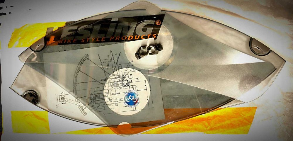 Osłony błotne na tylne koło rower z silnikiem sachs301 spartaMet Saxon